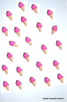 Пуговицы Розовое мороженое