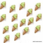 Пуговицы Зеленое мороженое